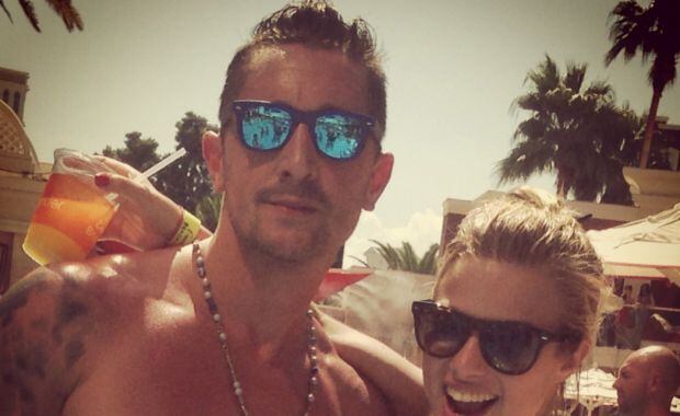 Ailén Bechara y su novio, en Las Vegas (Foto: álbum personal de Ailén Bechara).