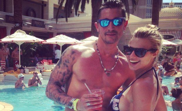Ailén Bechara y su novio, en Las Vegas (Foto: álbum personal de Ailén Bechara).
