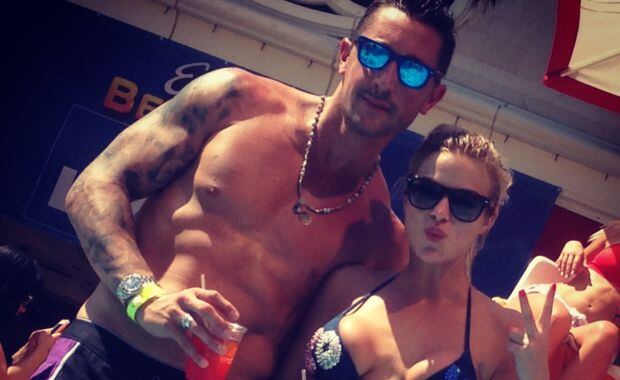 Ailén Bechara y su novio, en Las Vegas (Foto: álbum personal de Ailén Bechara).