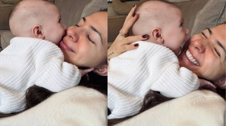 Ailén Cova con Alaia. Foto: Instagram ailencova