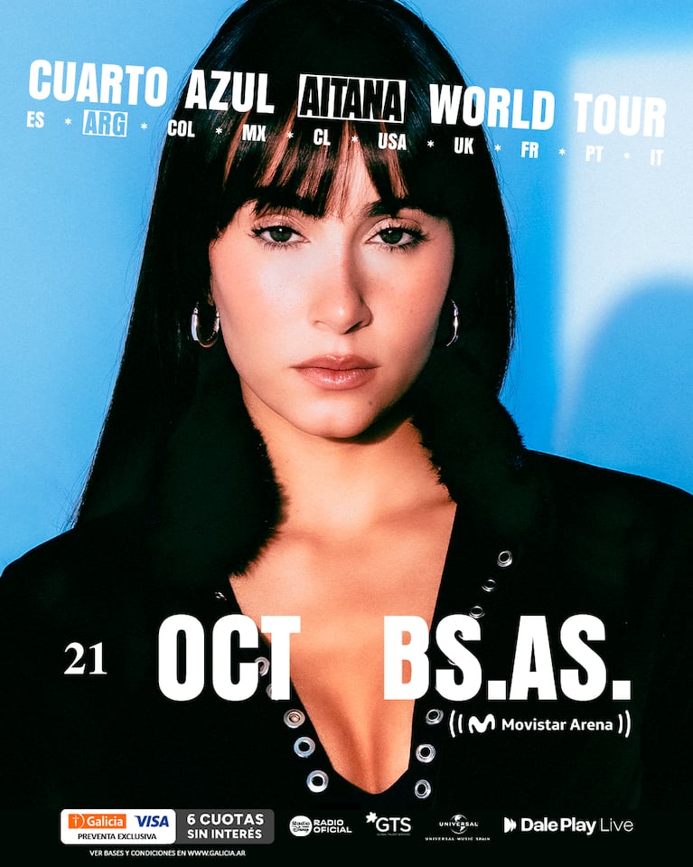 Aitana agota la preventa en el Movistar Arena: cuándo empieza la venta general para su show en Buenos Aires