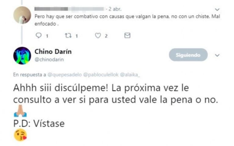 Al Chino Darín lo burlaron por su acento español en una película ¡y no se quedó callado! 