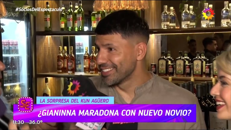 Al Kun Agüero le dijeron que Gianinna Maradona tiene nuevo novio y sorprendió con su reacción