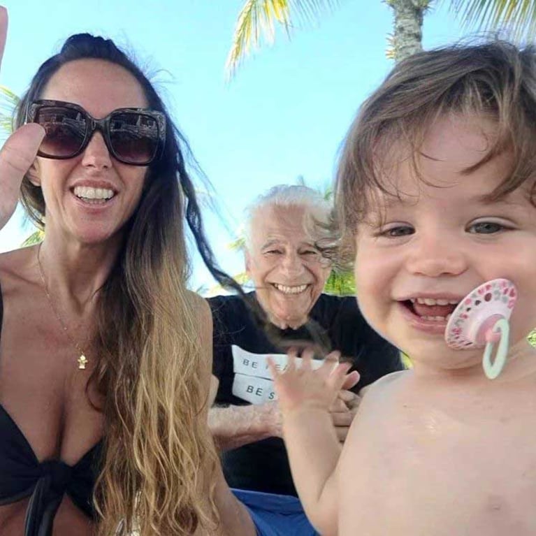 Alberto Comillot, Estefanía Pasquini y su hijo Emilio (Foto: Instagram @estefi_pasquini)