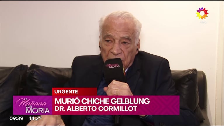 Alberto Cormillot habló de la muerte de Chiche Gelblung (Foto: captura de eltrece).
