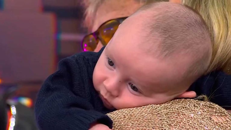 Ale Maglietti con su hijo Manu (Foto: captura El Nueve)