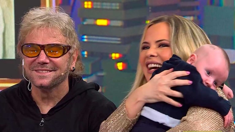 Ale Maglietti con su hijo Manu (Foto: captura El Nueve)
