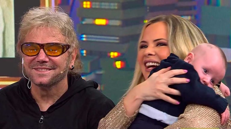 Ale Maglietti con su hijo Manu (Foto: captura El Nueve)