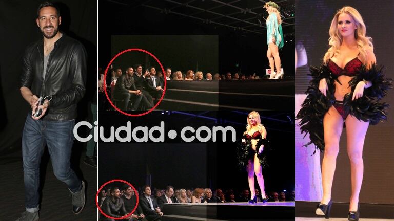 Ale Maglietti desfiló súper sexy y Jonás Gutiérrez la aplaudió desde la primera fila (Foto: Movilpress)
