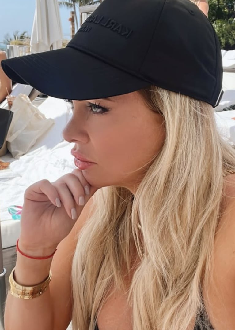 Ale mostró su pancita. Foto: IG | alemaglietti
