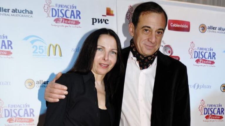 Alejandra Darín y Alejandro Awada en la cena de DISCAR (Foto: Jennifer Rubio).