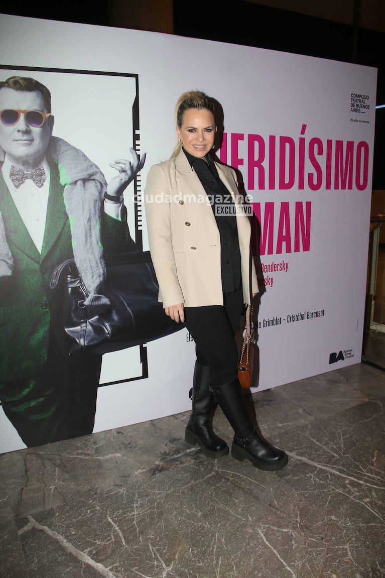 Alejandra Maglietti en el estreno de Gabriel Oliveri (Foto: Movilpress).