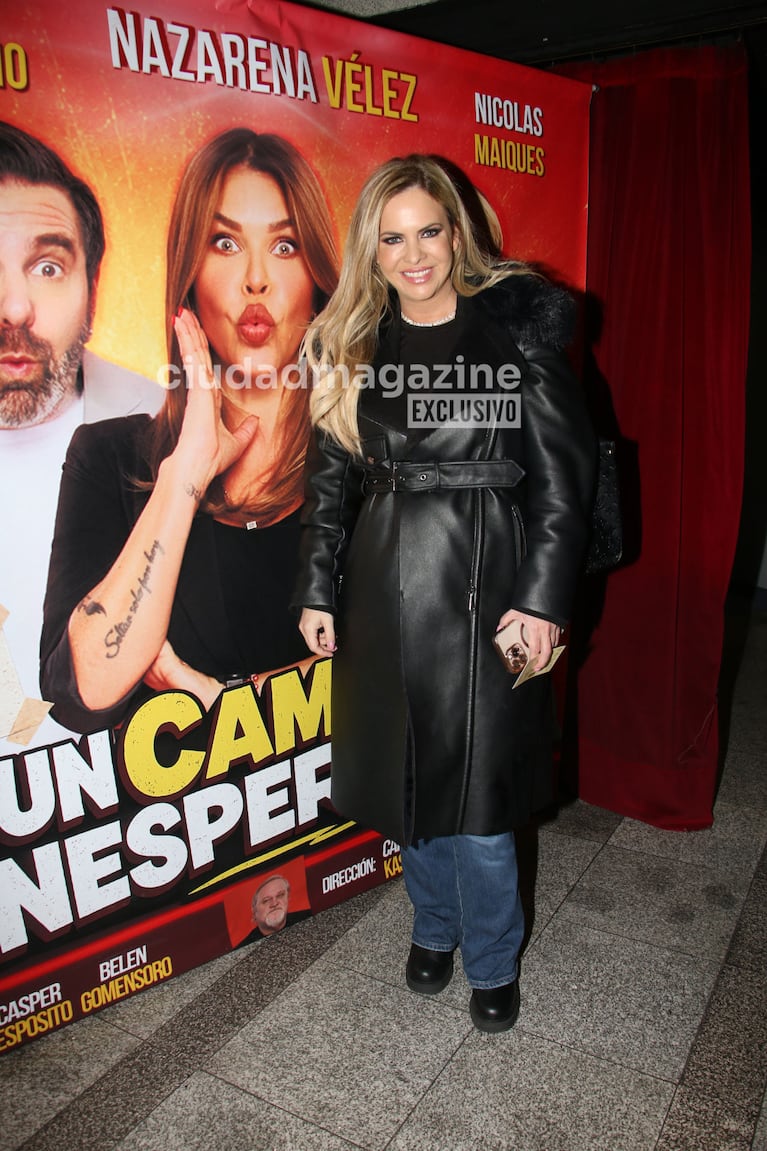 Alejandra Maglietti en la función de prensa de Un cambio inesperado. (Foto: Movilpress)