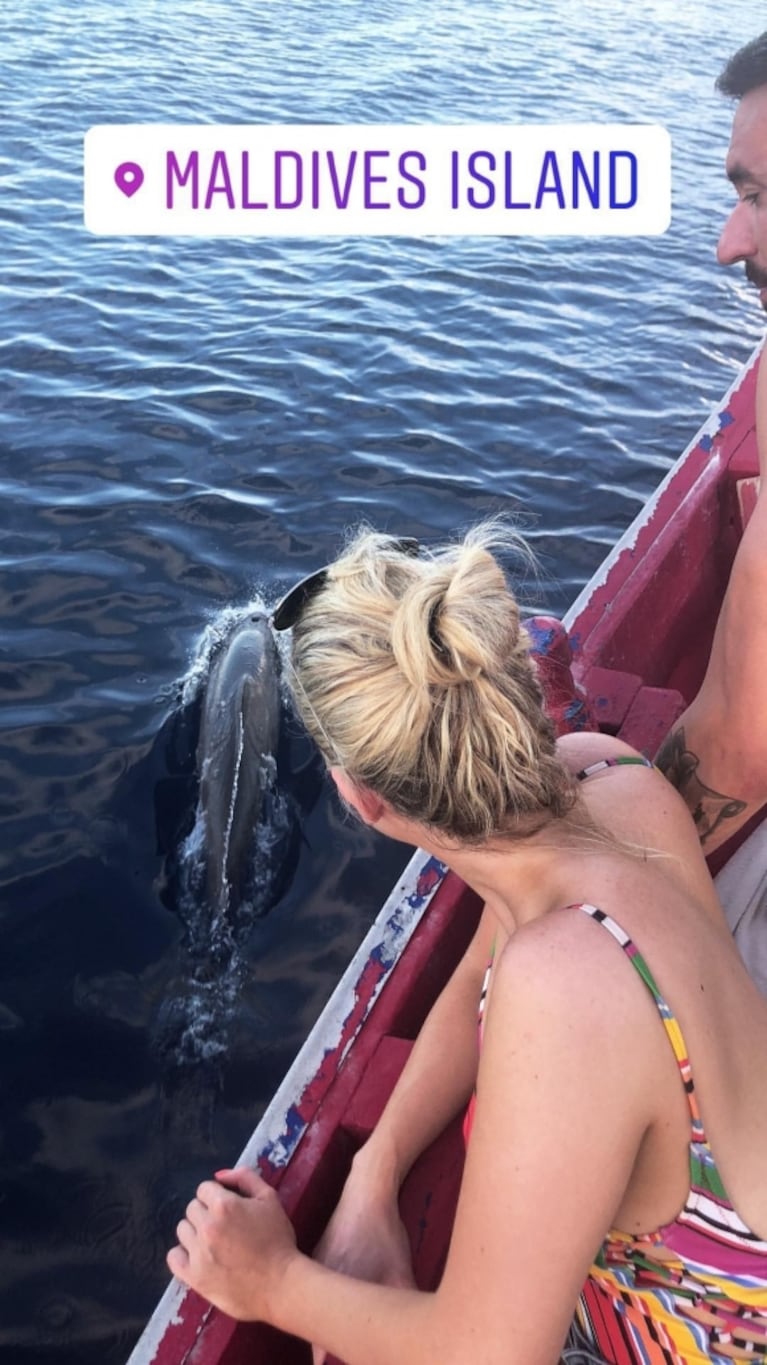 Alejandra Maglietti, enamorada en Islas Maldivas con Jonás Gutiérrez y tajante desmentida: "No estoy embarazada" 