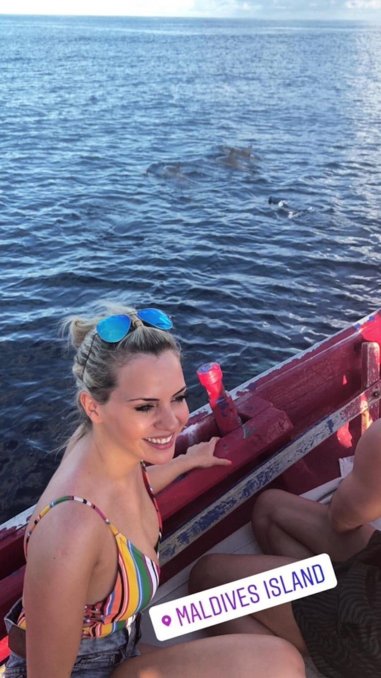 Alejandra Maglietti, enamorada en Islas Maldivas con Jonás Gutiérrez y tajante desmentida: "No estoy embarazada" 