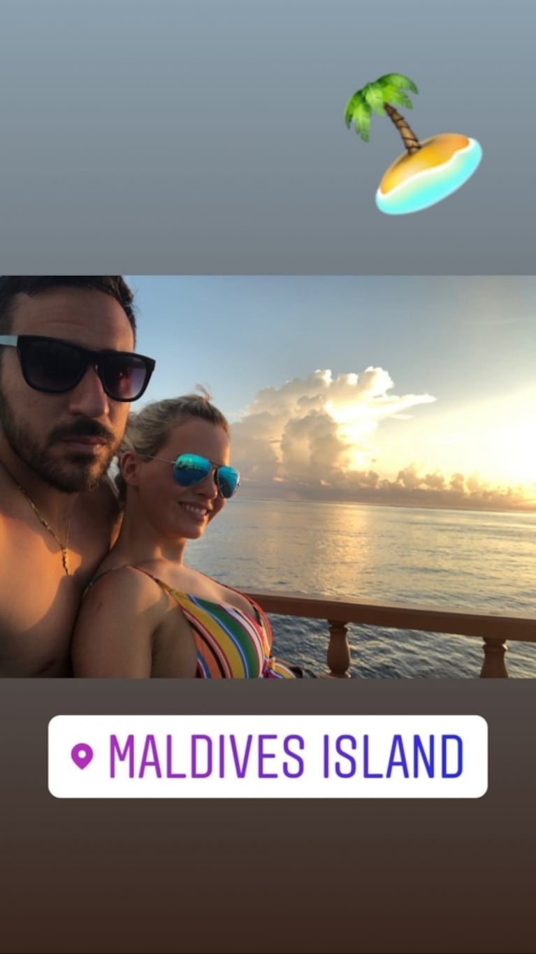 Alejandra Maglietti, enamorada en Islas Maldivas con Jonás Gutiérrez y tajante desmentida: "No estoy embarazada" 