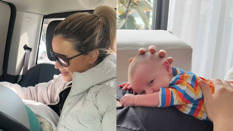 Alejandra Maglietti y su bebé Manuel (Fotos: Instagram @alemaglietti)