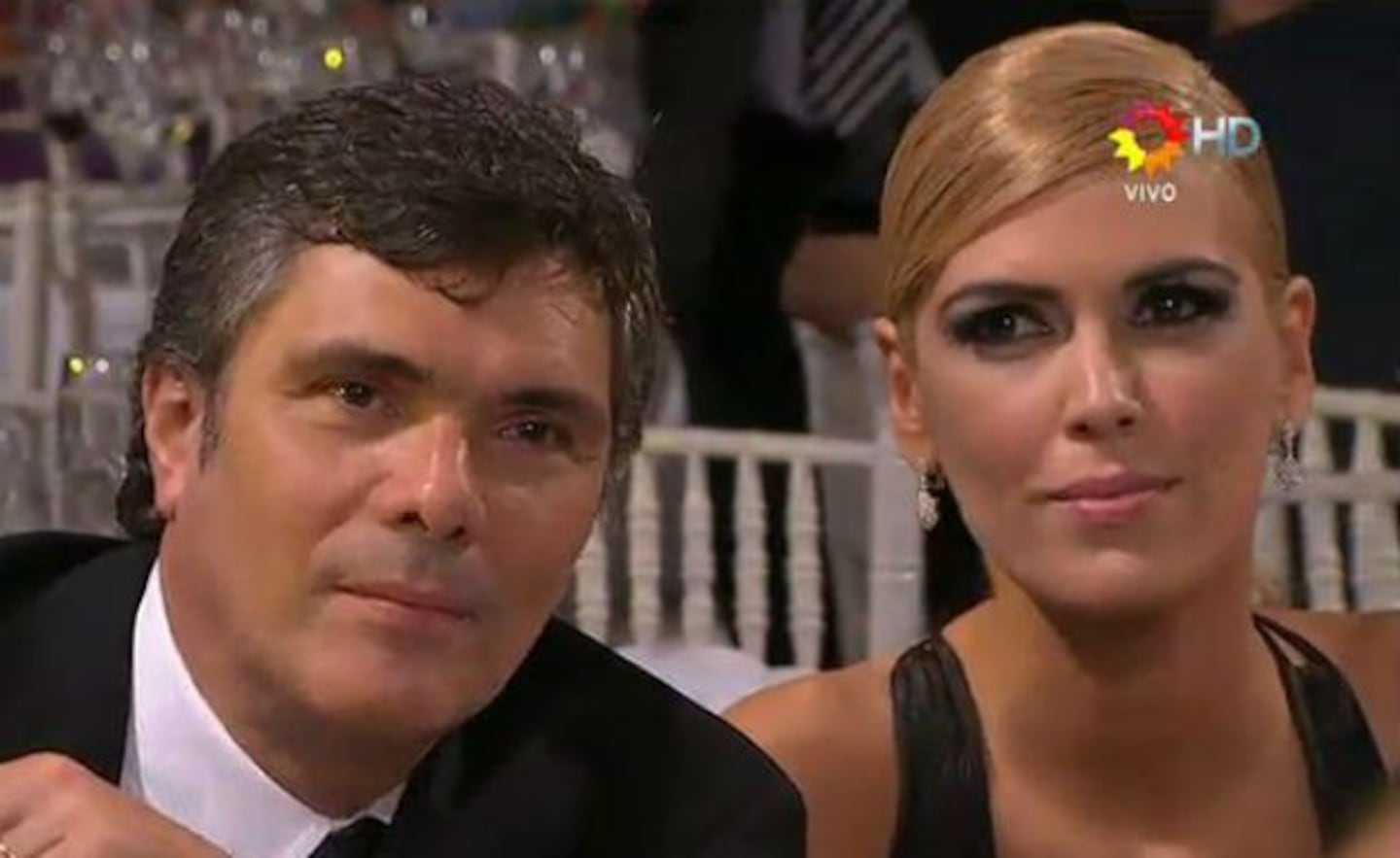 Alejandro Borensztein y Viviana Canosa en los premios Tato. (Foto: captura El Trece HD)