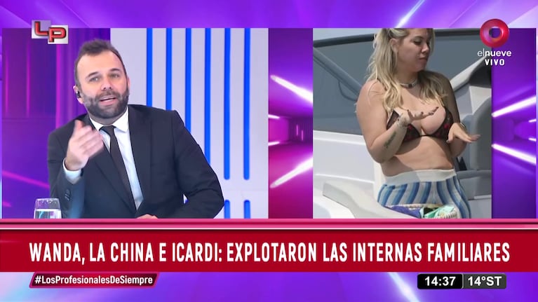Alejandro Castello sobre Wanda Nara.