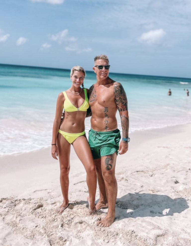 Alejandro Fantino, de vacaciones en Punta Cana con Coni Mosquera: "La felicidad está en el día a día con vos"
