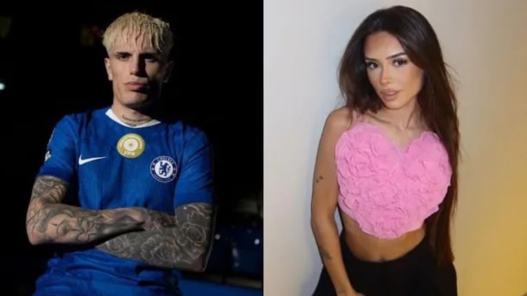 Alejandro Garnacho a su novia. Crédito: Instagram.