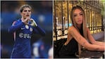 Alejandro Garnacho y su pareja Adriana Loba. Crédito: Instagram
