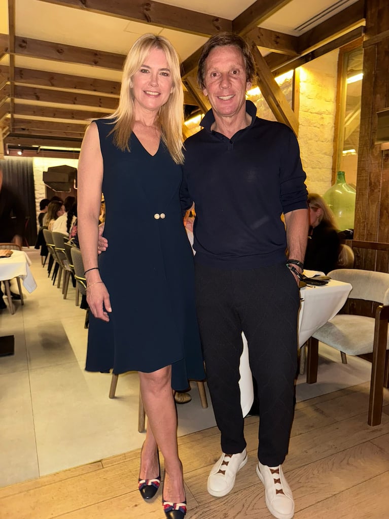 Alejandro Gravier y Valeria Mazza en el cumpleaños de su hijo Balthazar (Foto: prensa).