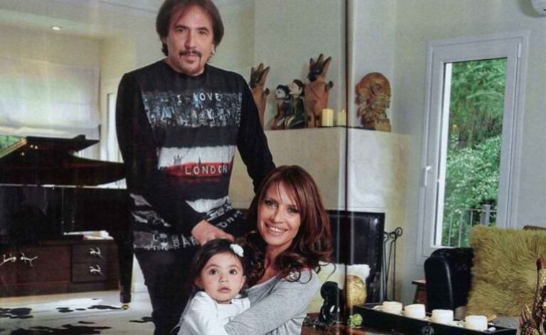 Alejandro Lerner, en familia en el hogar. (Foto: Caras)