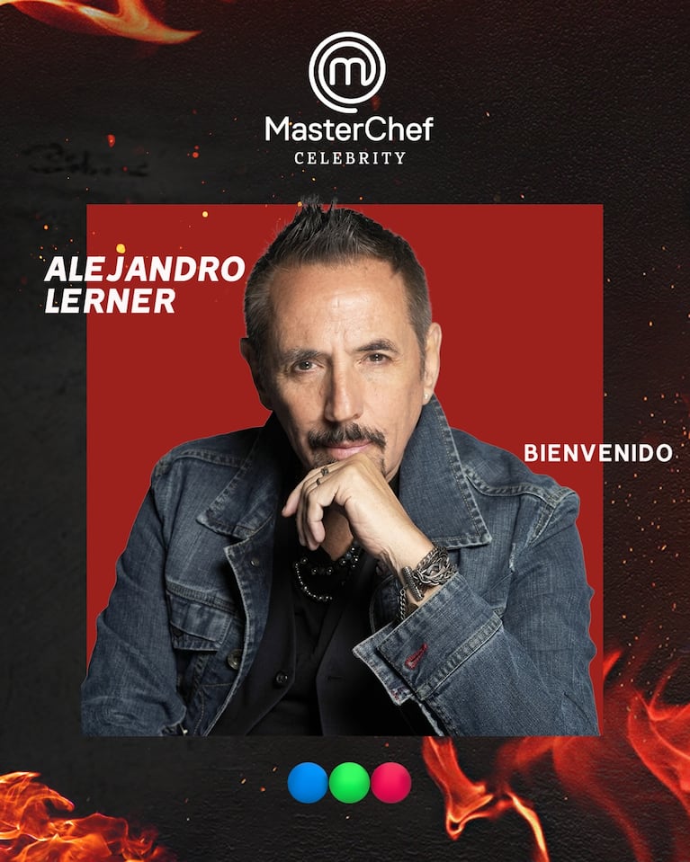 Alejandro Lerner en MasterChef Celebrity (Foto: Instagram @
masterchefargentina)