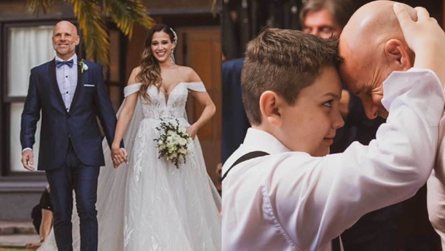 Alejandro Pucheta compartió una emotiva foto con el hijo de Fabián Rodríguez en la boda de Barbie Vélez.