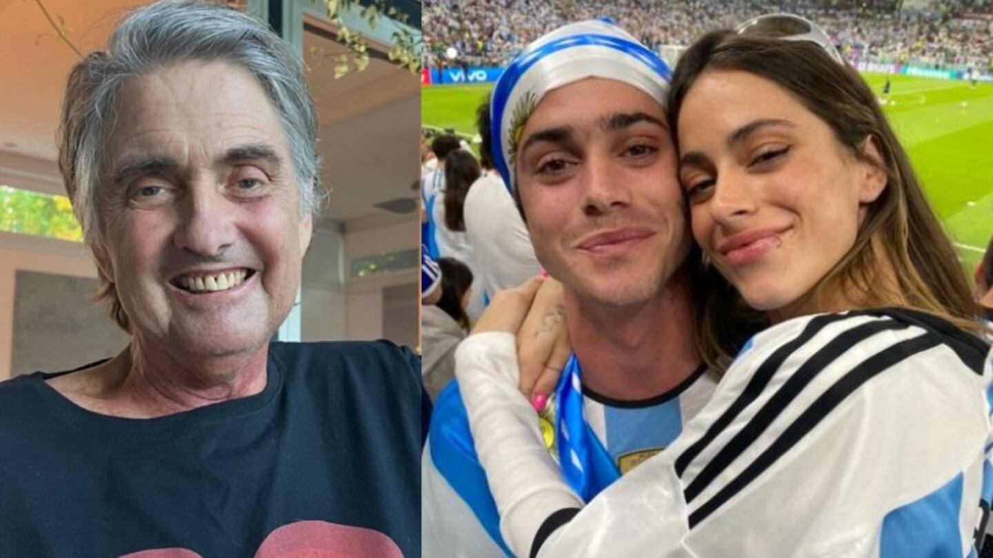 Alejandro Stoessel alentó con Tini y su hijo a la Selección junto a un especial mensaje: El mejor regalo que me dio la vida