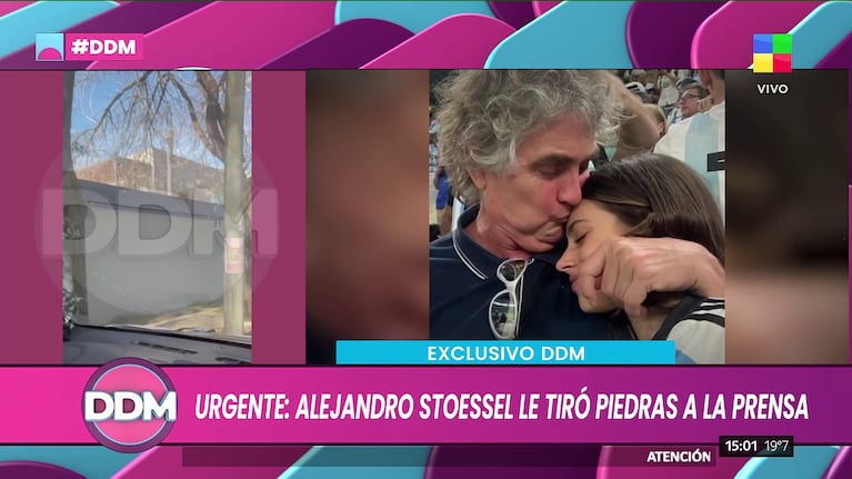Alejandro Stoessel atacó a la prensa que aguaraba afuera de su domicilio (Foto: América).
