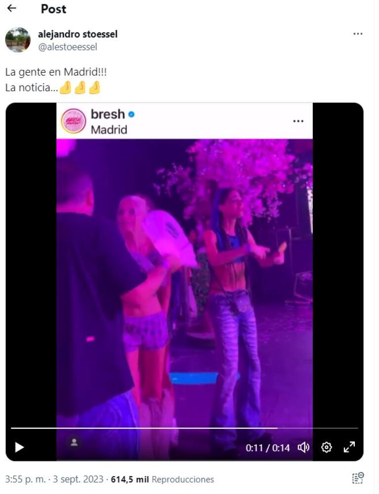 Alejandro Stoessel reaccionó con todo a la versión de que Tini habría sido abucheada en una fiesta en Madrid