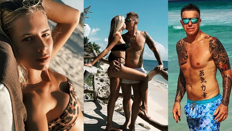 Alejandro y su novia disfrutan de Tulum.