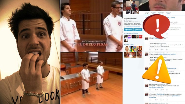 Alejo de MasterChef y su divertida reacción luego de que se pospusiera la gran final. (Foto: Web)