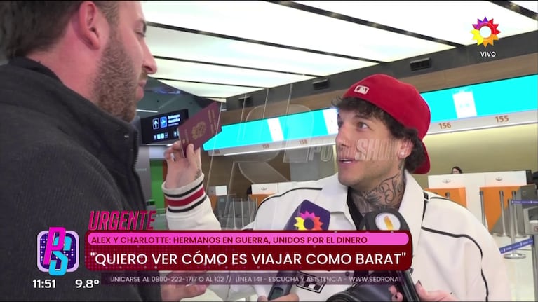 Alex Caniggia habló en Puro Show (Foto: captura de eltrece).