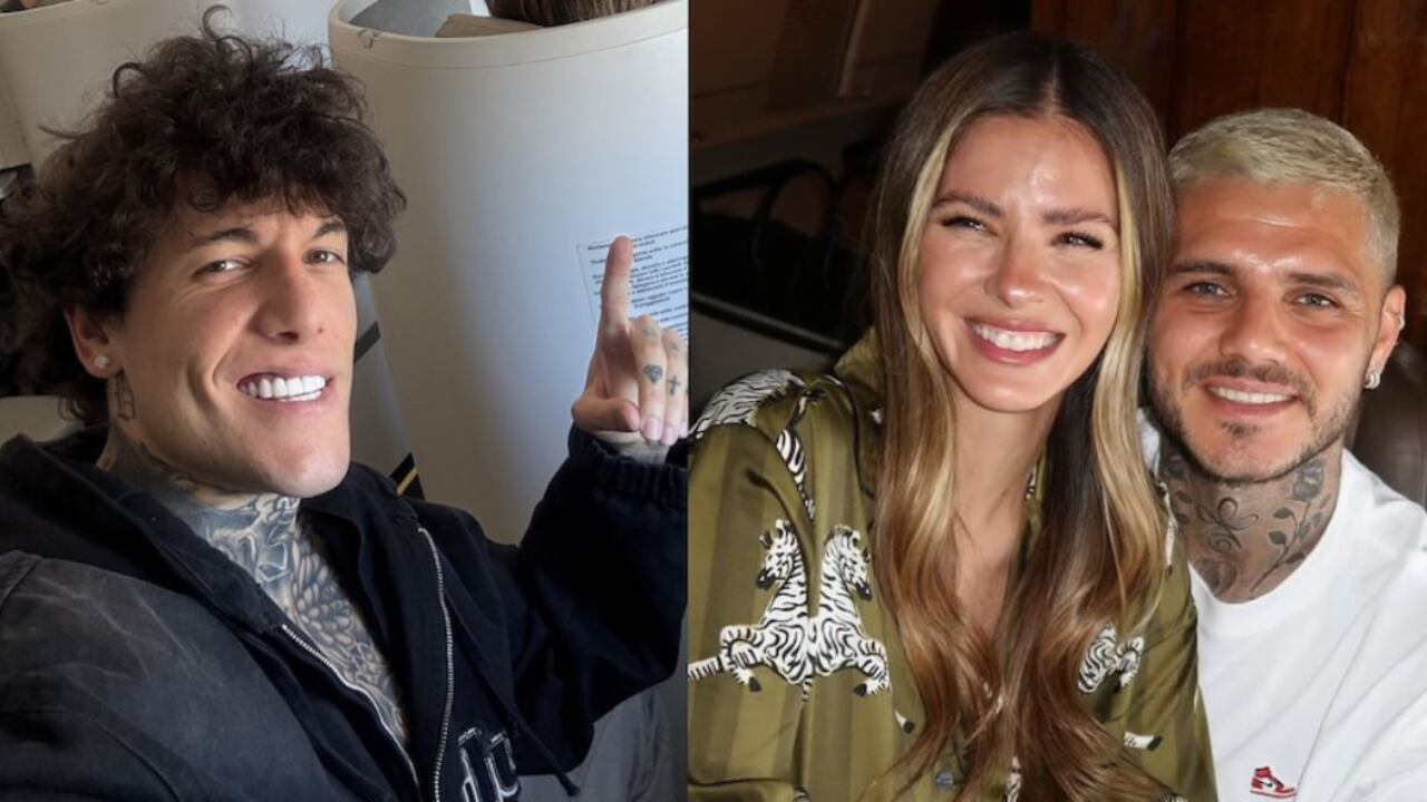 Alex Caniggia provocó a Wanda Nara con una imagen creada por IA del “bebé” de Icardi y la China Suárez. Crédito: Instagram.