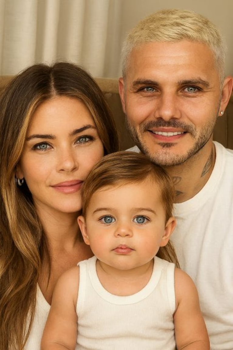 Alex Caniggia provocó a Wanda Nara con una imagen creada por IA del “bebé” de Icardi y la China Suárez. Crédito: Instagram.