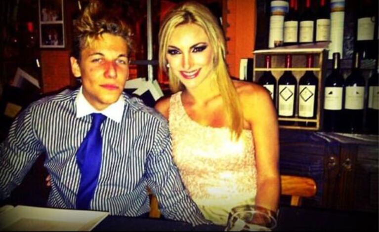 Alexander Caniggia y Sofía Macaggi, súper acaramelados (Foto: Twitter). 