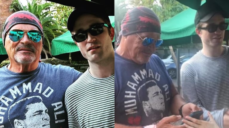 Alfa compartió una foto junto a Robert Pattinson y despertó dudas sobre su veracidad (Fotos: Instagram)