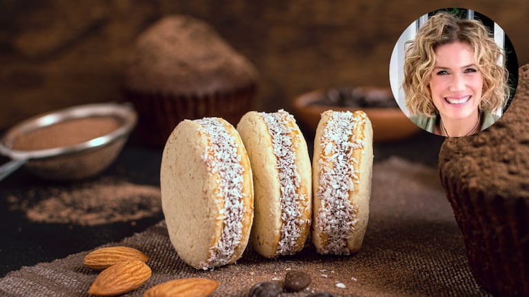 Alfajor de maicena de Maru Botana: una receta fácil y rendidora para hacer en casa. Foto: montaje