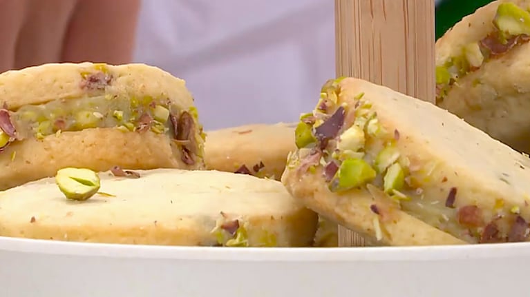 Alfajores de pistacho, receta