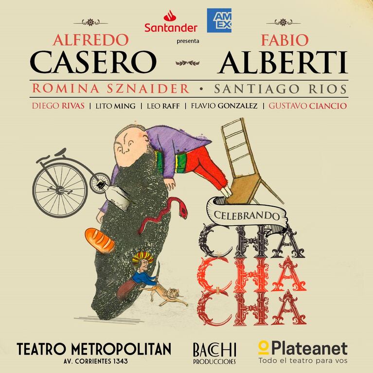 Alfredo Casero y Fabio Alberti volvieron con Cha cha cha al Metropolitan.