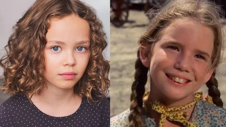 Alice Halsey como Laura Ingalls. Fotos: Instagram y NBC.