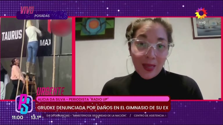 Alicia Da Silva habló de la denuncia a Ingrid Grudke en Misiones (Foto: captura de eltrece).