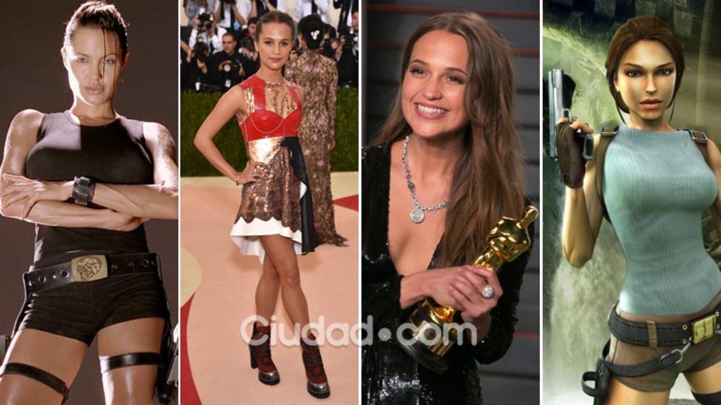 Alicia Vikander reemplazará a Angelina Jolie y será la nueva Lara Croft. (Foto: Web y AFP)