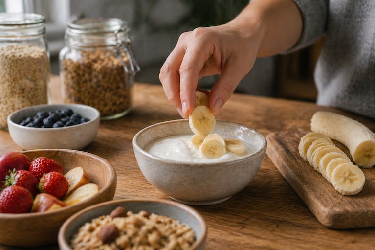 Alimentos saludables, una manera de disfrutar sin ingerir azúcar refinada. Foto: (imagen generada con IA)