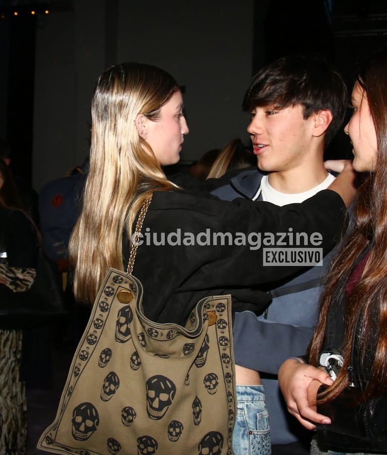 Allegra Cubero con su novio en el BAFWEEK (Foto: Movilpress).