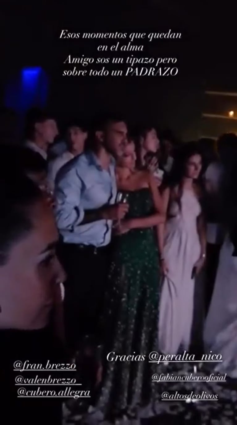 Allegra Cubero se quebró en su fiesta de 15 y emocionó a todos con un gesto de Fabián Cubero. Crédito: Instagram