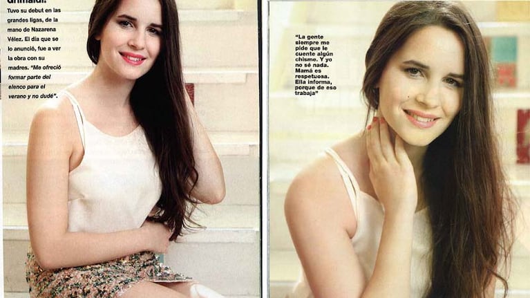 Alma Gandini, la hija de Laura Ubfal. (Foto: revista Gente)